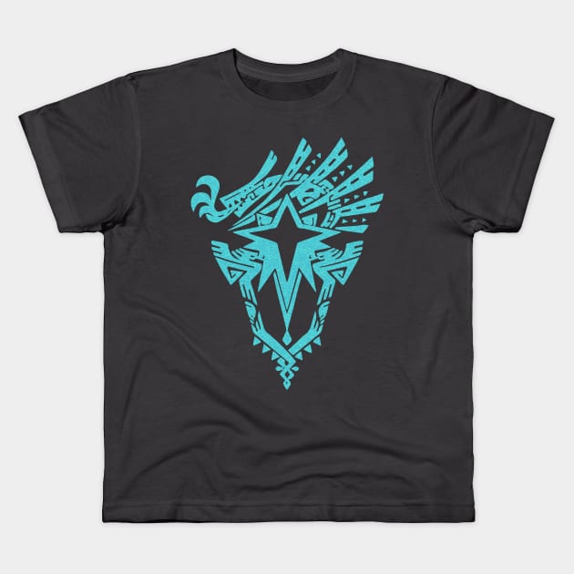 Monster Hunter World Iceborne Emblem Kids T-Shirt by Civron